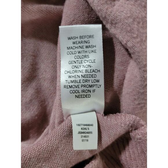 So Sweater, Longsleeve, Blouse. Size Large, Color Light Pink - Picture 8 of 8